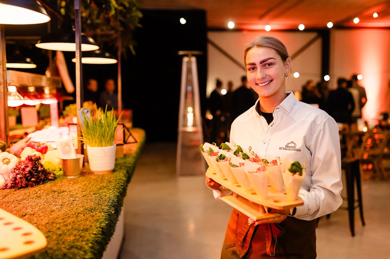 Interieur van De Hooimyt tijdens viering